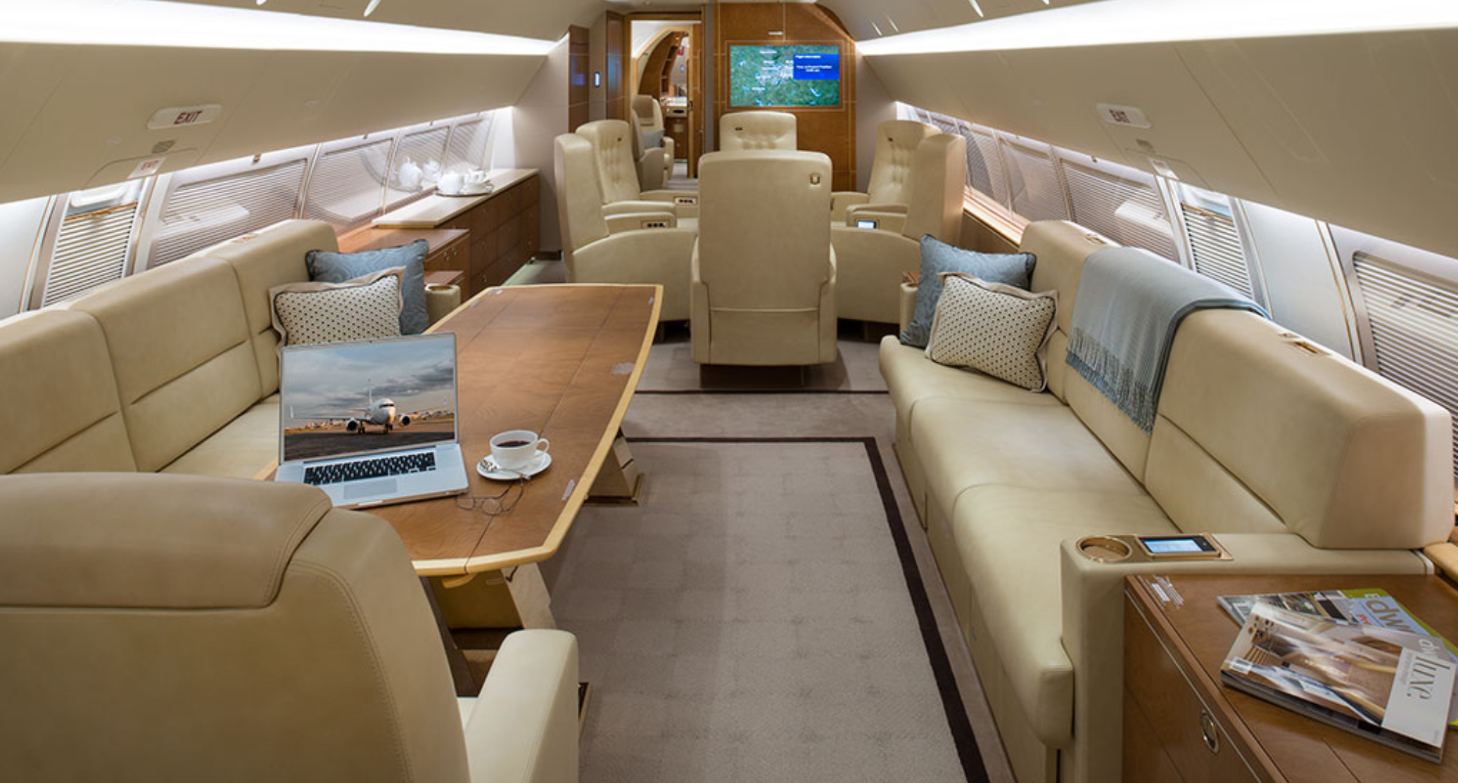 Private Interior Photos Boeing 777 | PHOTOS: Boeing displays BBJ 3 at EBACE  | Boeing business jet, Private jet interior, Aircraft interiors